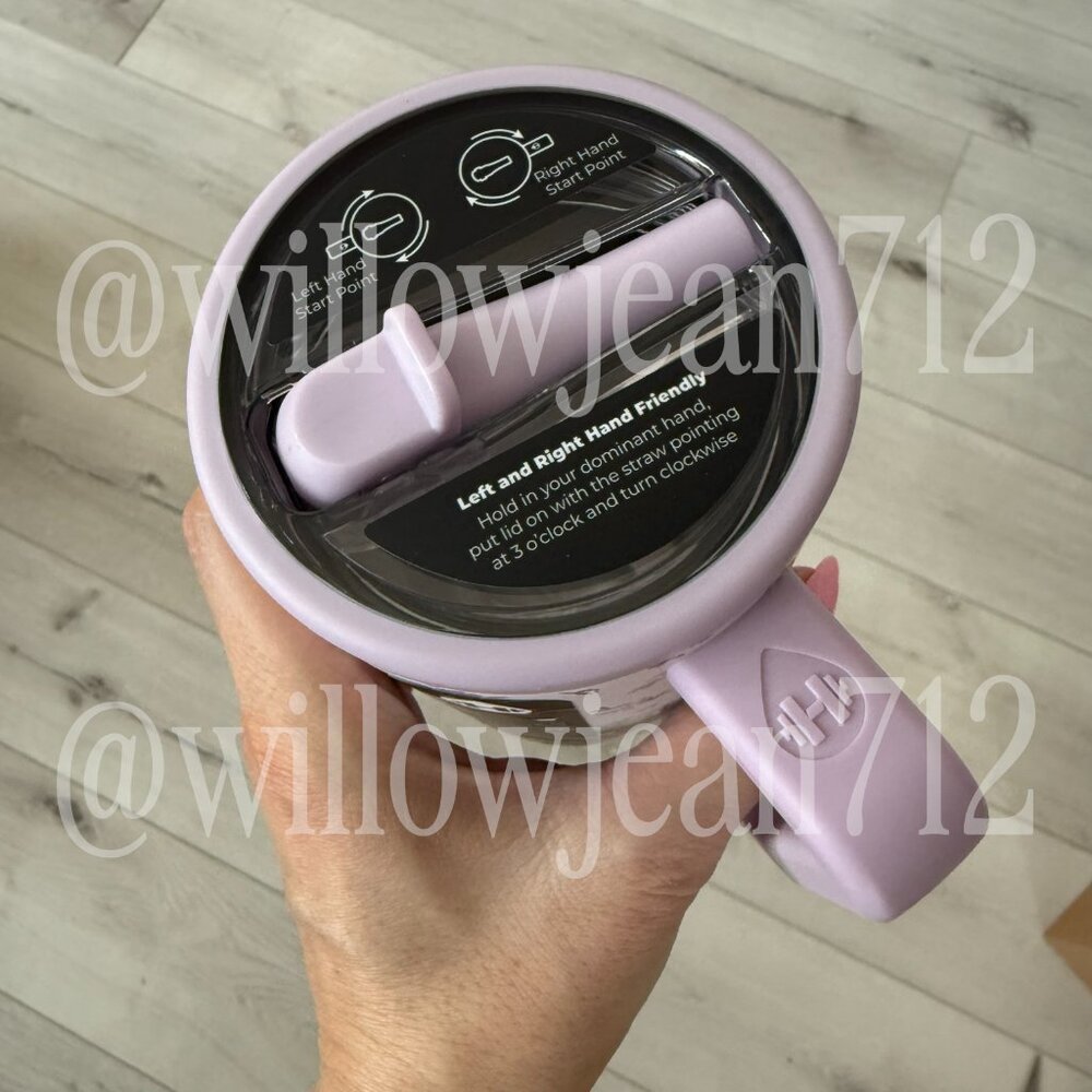 “Iris" HydroJug 20 oz Traveler Tumbler - Purple Floral - Limited Edition - Picture 5 of 5
